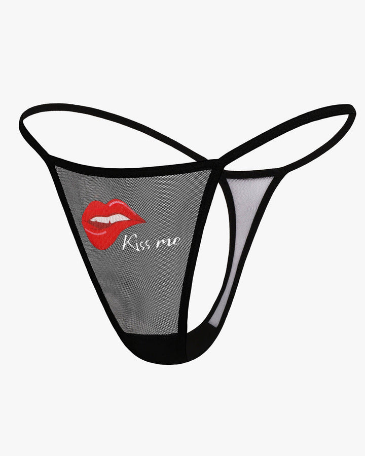 Serenyae – Low-Rise T-Back Mesh Panties