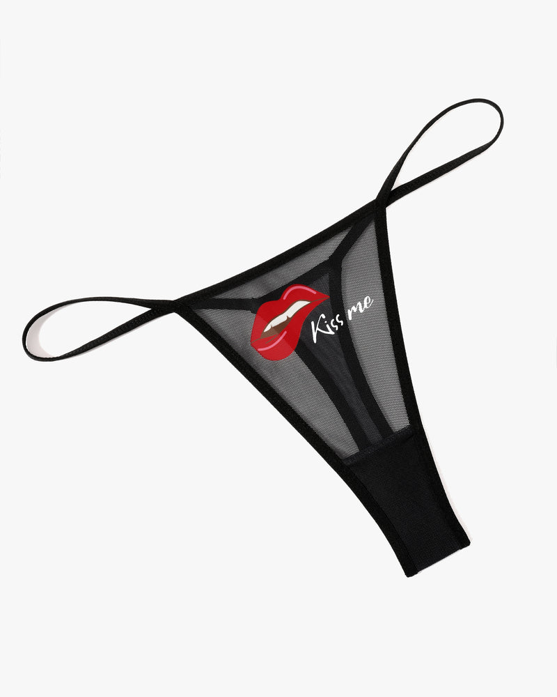 Serenyae – Low-Rise T-Back Mesh Panties