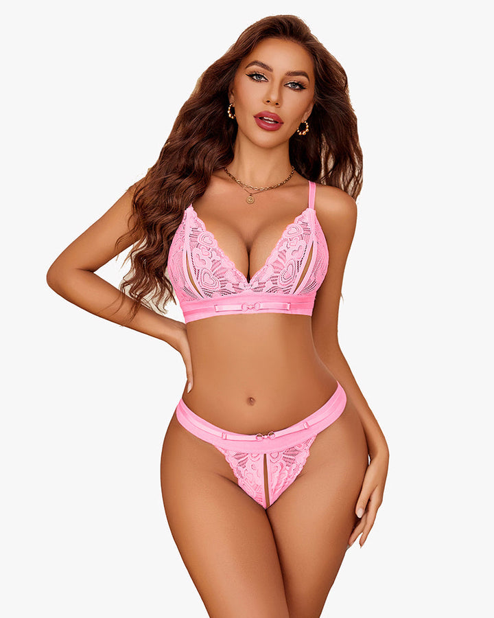 Elandra – Floral Lace Bra & Panty Set