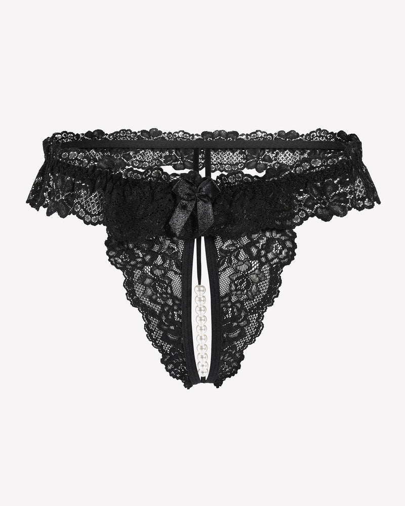 Valerindra – Lace Low-Waist Pearl Thongs