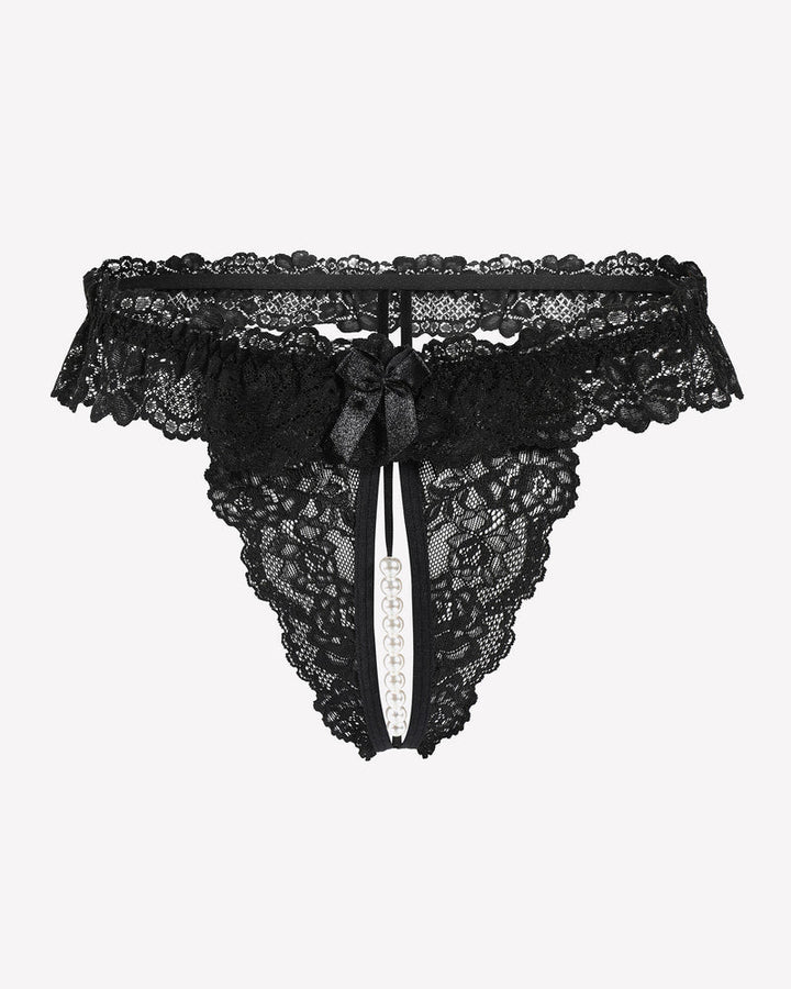 Valerindra – Lace Low-Waist Pearl Thongs