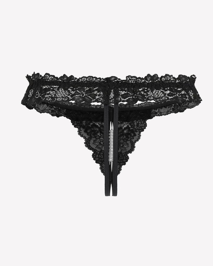 Valerindra – Lace Low-Waist Pearl Thongs