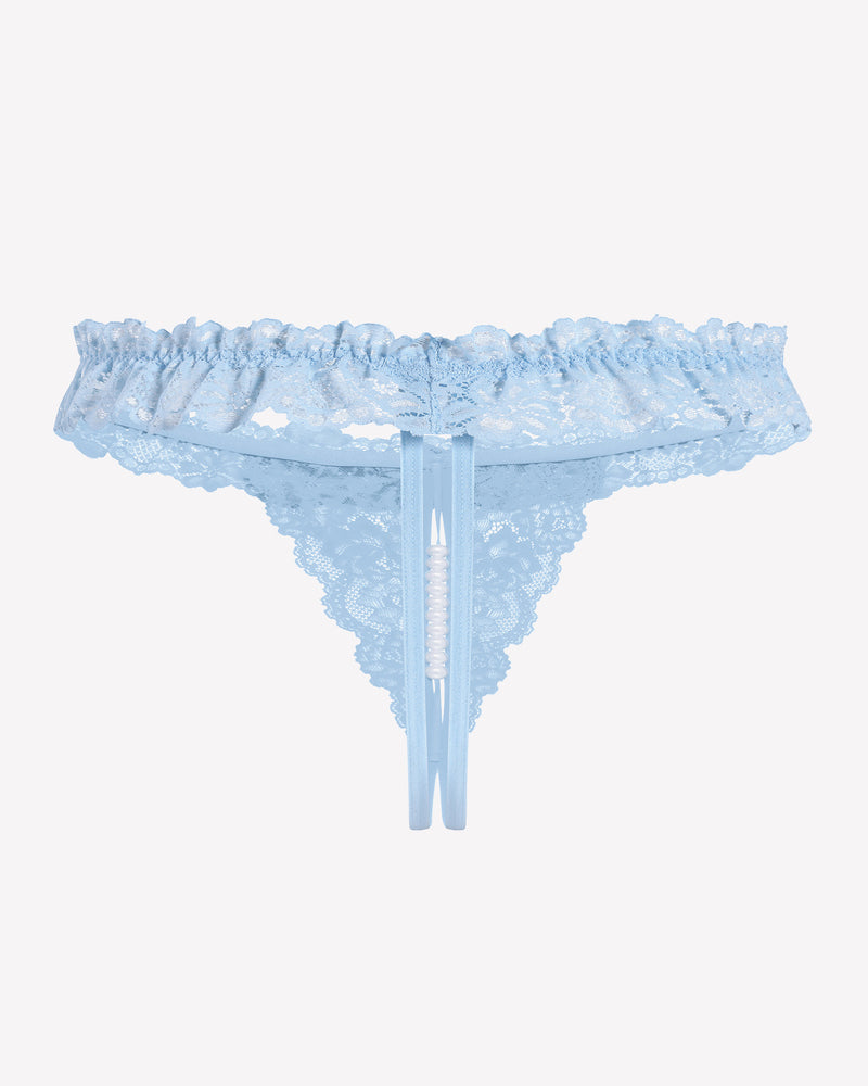 Valerindra – Lace Low-Waist Pearl Thongs