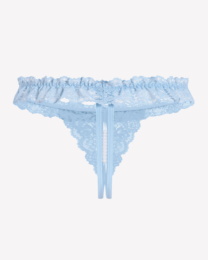 Valerindra – Lace Low-Waist Pearl Thongs