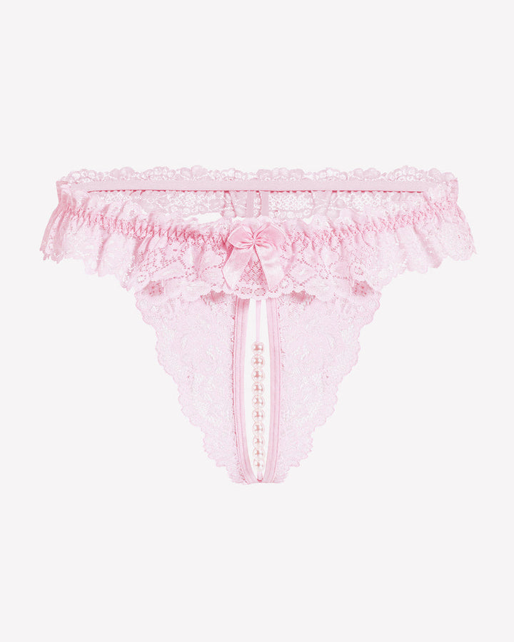 Valerindra – Lace Low-Waist Pearl Thongs