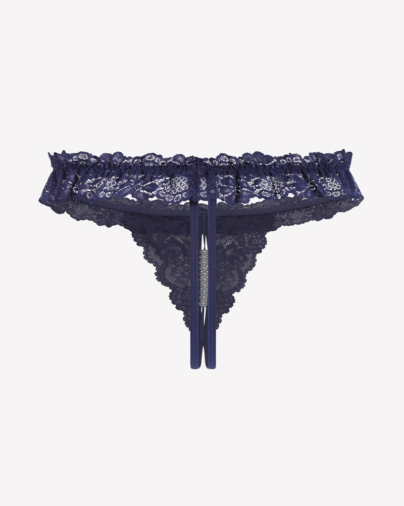 Valerindra – Lace Low-Waist Pearl Thongs