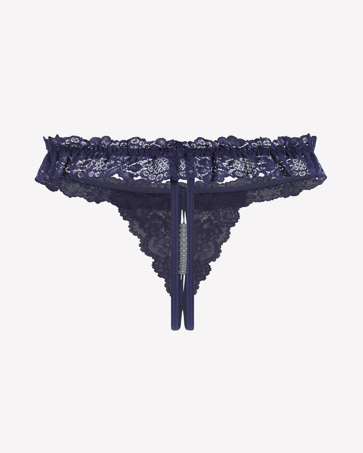 Valerindra – Lace Low-Waist Pearl Thongs