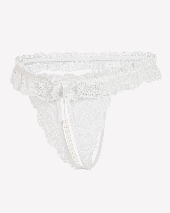 Valerindra – Lace Low-Waist Pearl Thongs