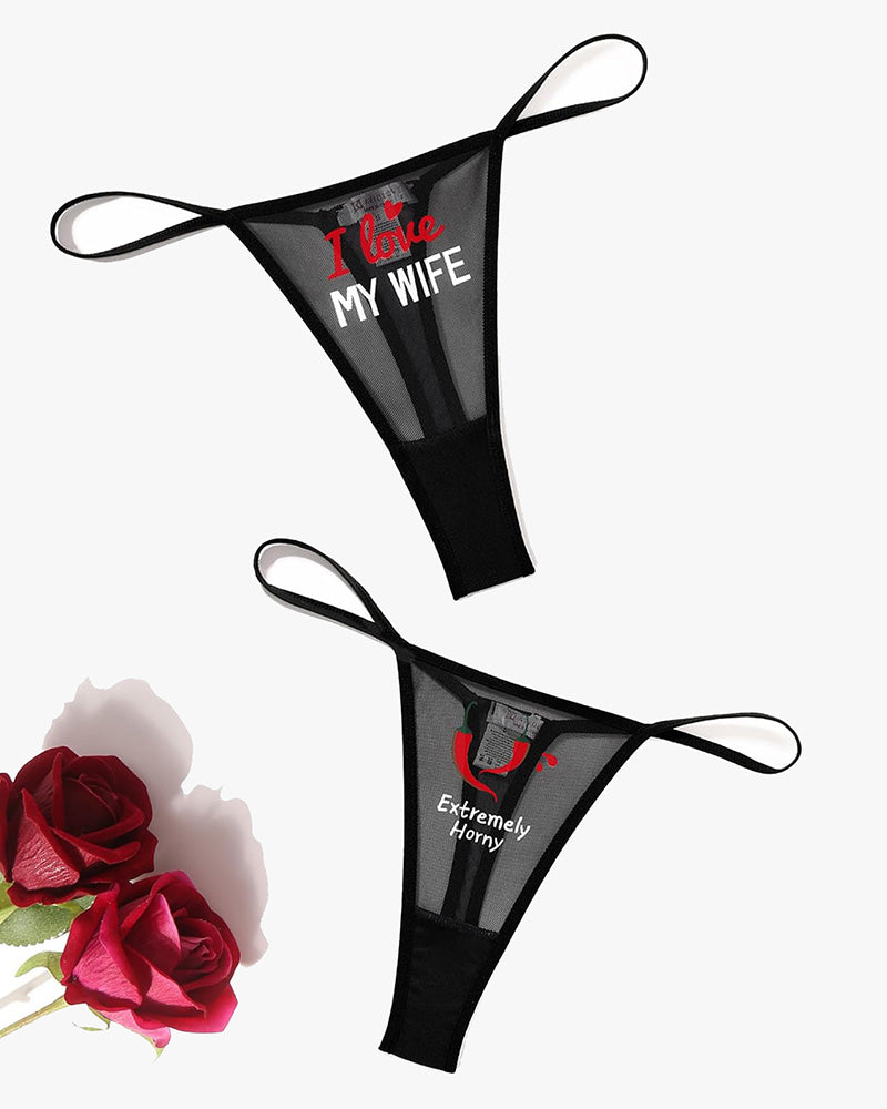 Serenyae – Low-Rise T-Back Mesh Panties