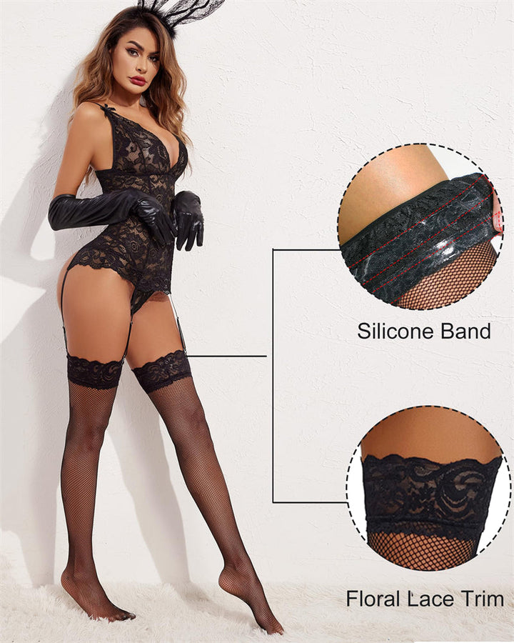 Marivessa – Fishnet High Stockings