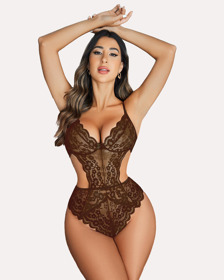 Faylinn – Lace V-Neck One Piece