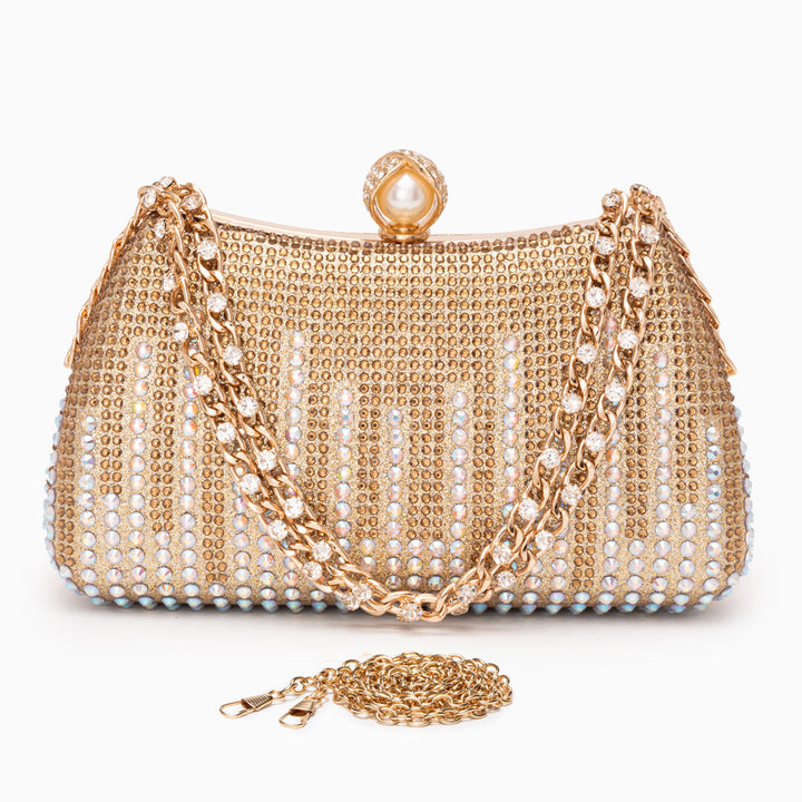 Armes Pearl-Glow Clutch Bag
