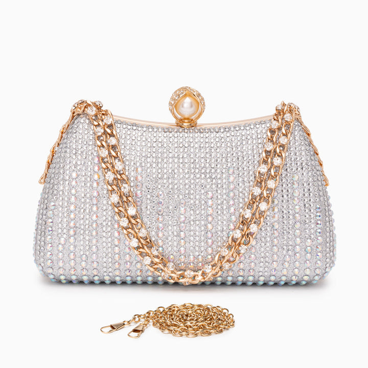 Armes Pearl-Glow Clutch Bag