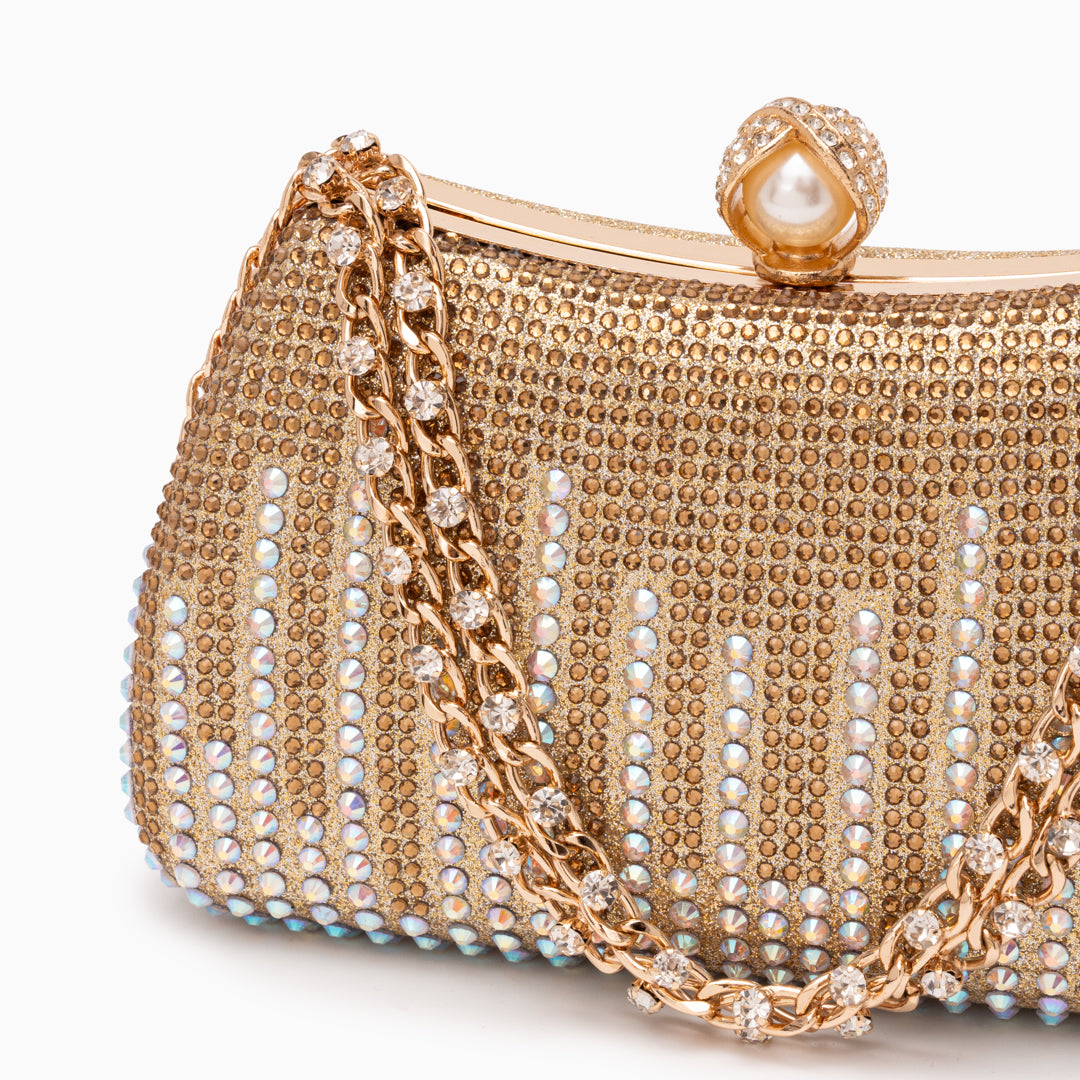 Armes Pearl-Glow Clutch Bag