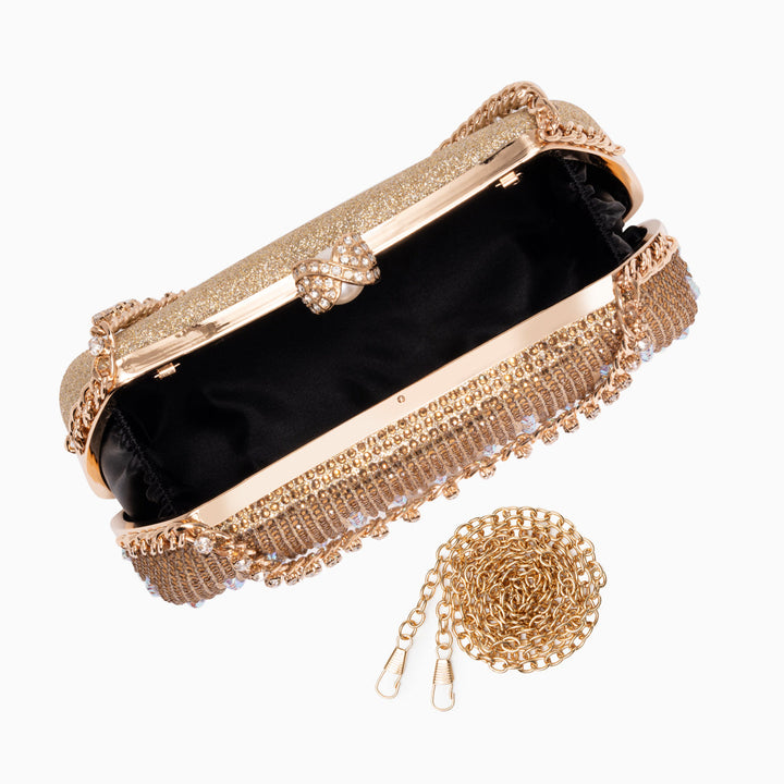 Armes Pearl-Glow Clutch Bag