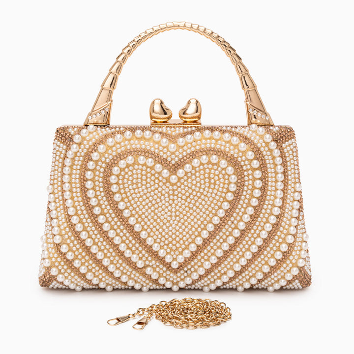 Katy Pearl Heart Handbag