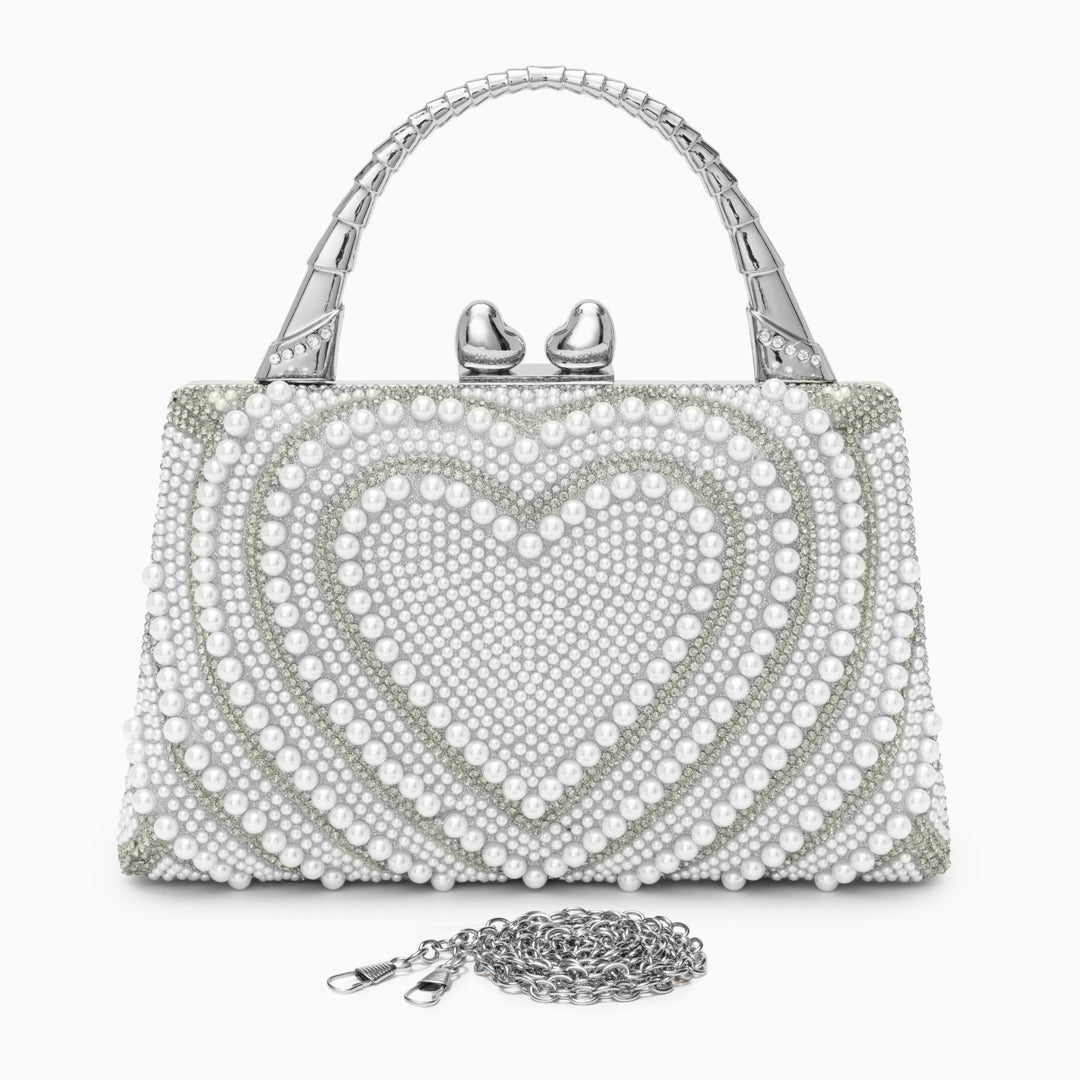 Katy Pearl Heart Handbag