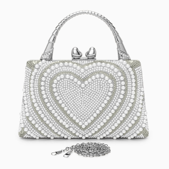 Katy Pearl Heart Handbag