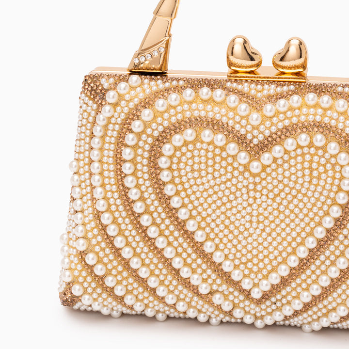 Katy Pearl Heart Handbag