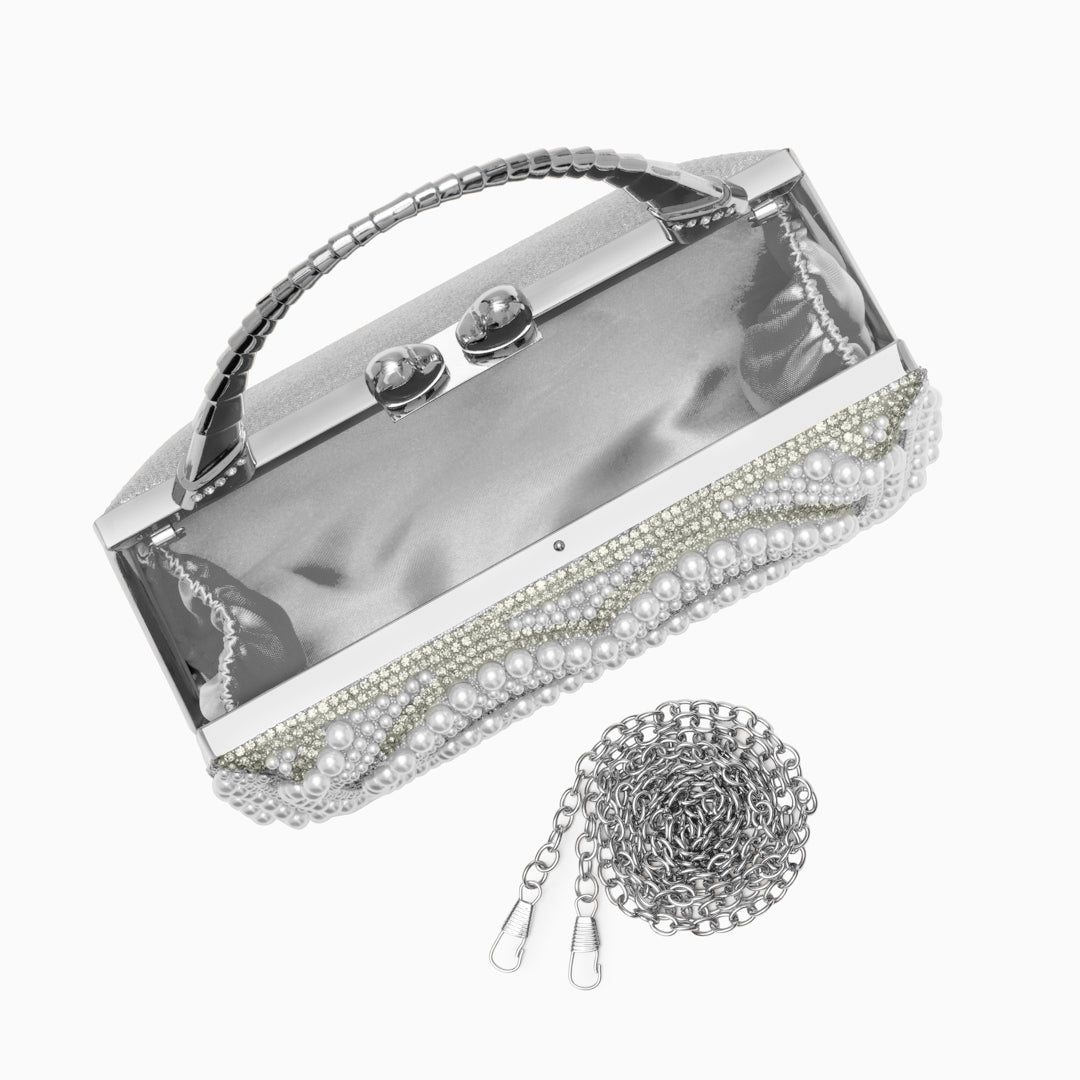 Katy Pearl Heart Handbag