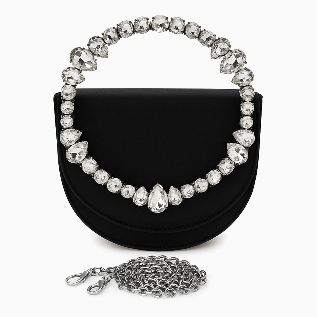 Loop Crystal Embellished Handbag
