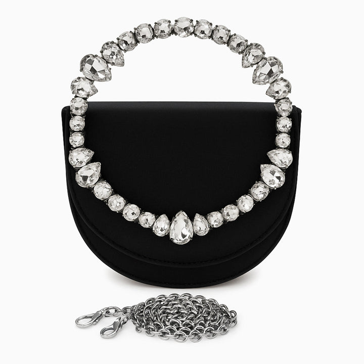 Loop Crystal Embellished Handbag