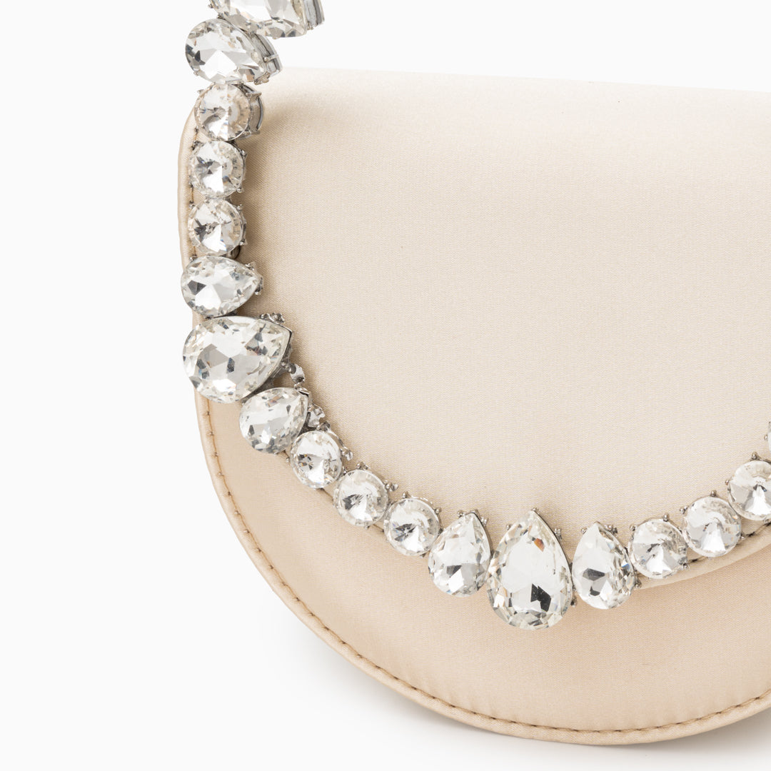Loop Crystal Embellished Handbag