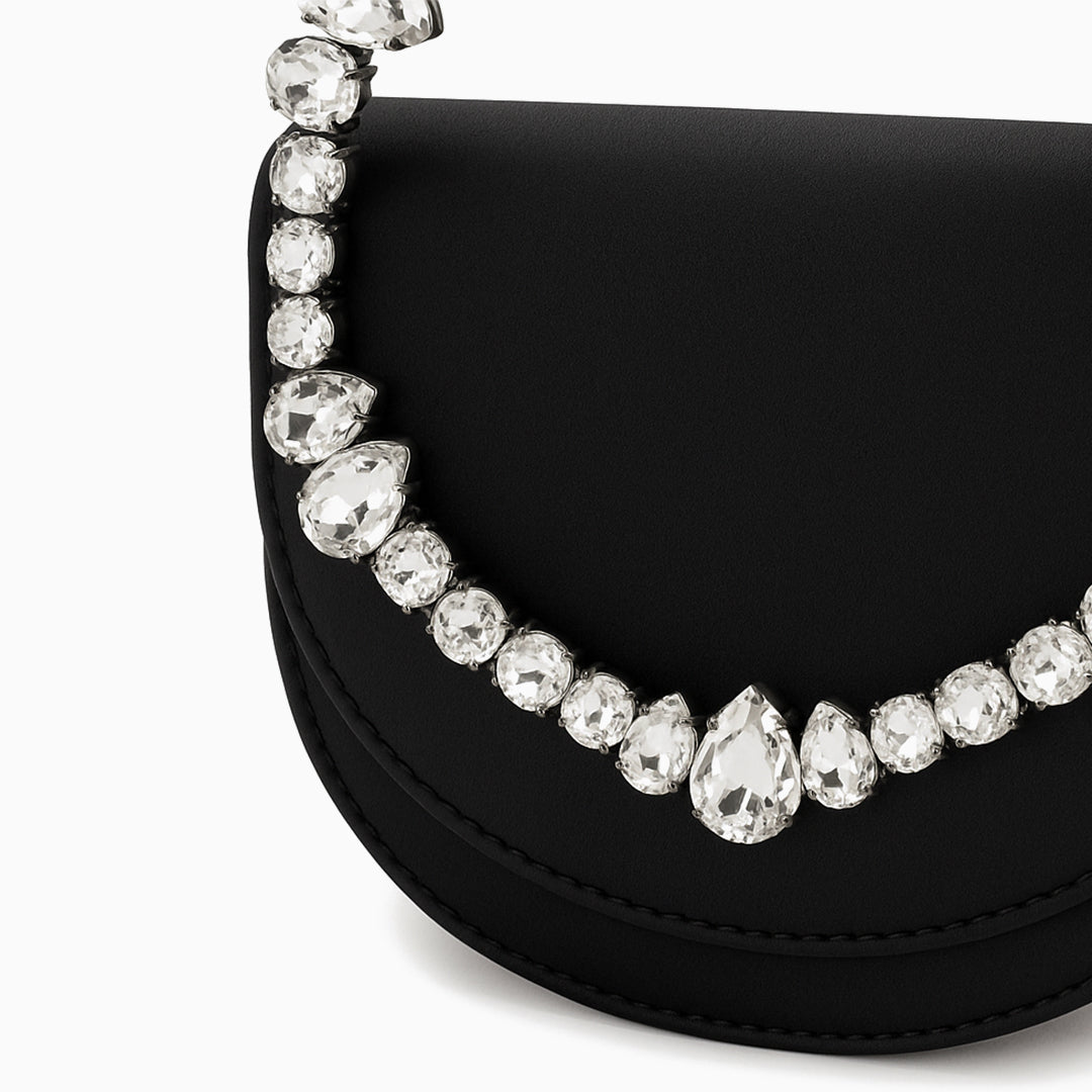 Loop Crystal Embellished Handbag