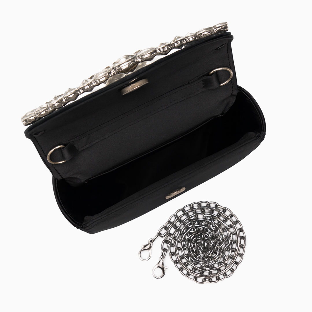 Loop Crystal Embellished Handbag