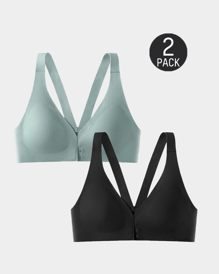 Auralisse – Deep V Front Closure Push-Up Bra