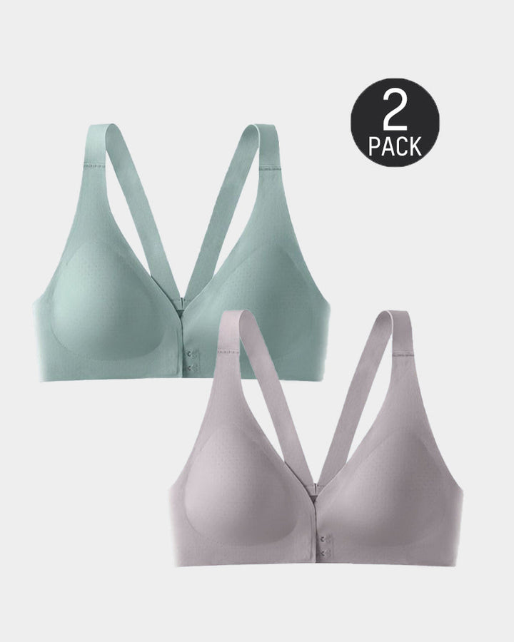 Auralisse – Deep V Front Closure Push-Up Bra