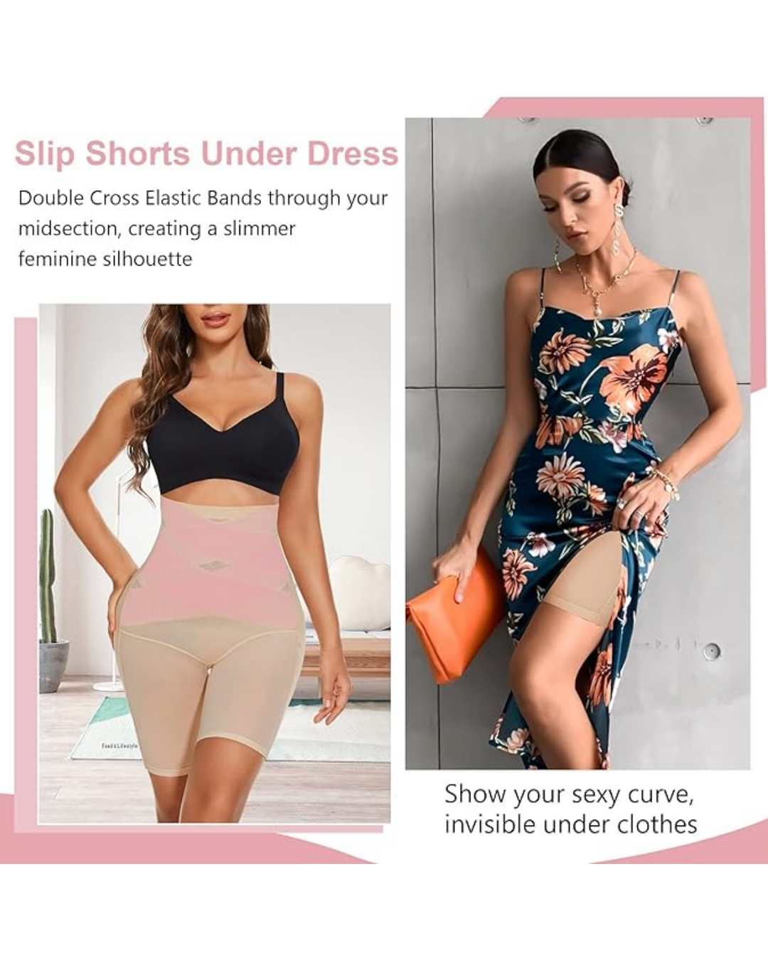 Seralyne – Mesh High-Waist Shapewear Shorts