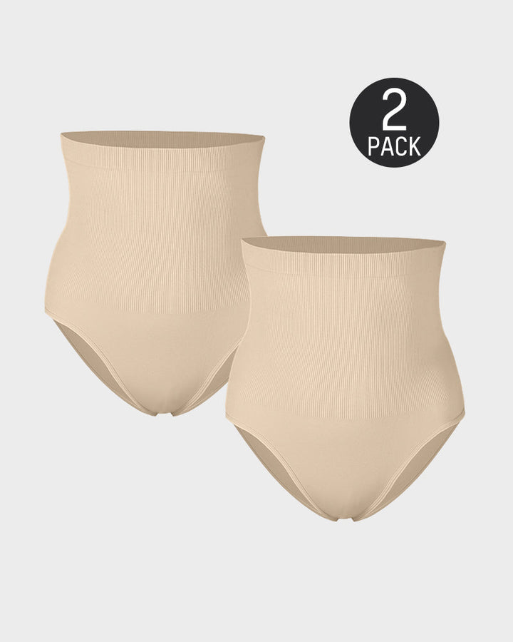 Cyralynthaes – Two-Pack High-Waist Tummy Control Briefs