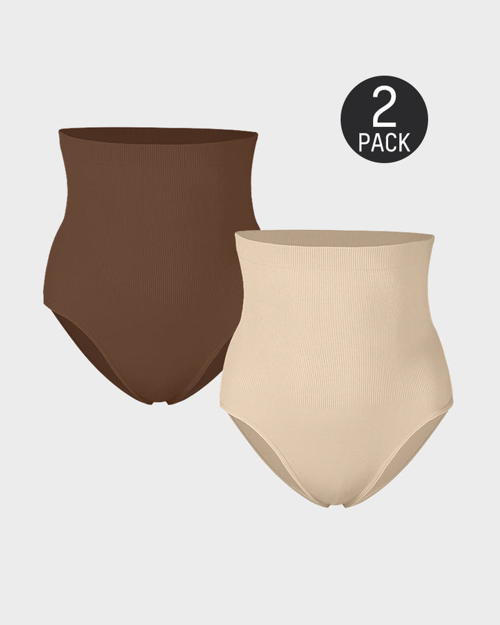 Cyralynthaes – Two-Pack High-Waist Tummy Control Briefs
