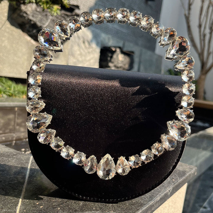 Loop Crystal Embellished Handbag