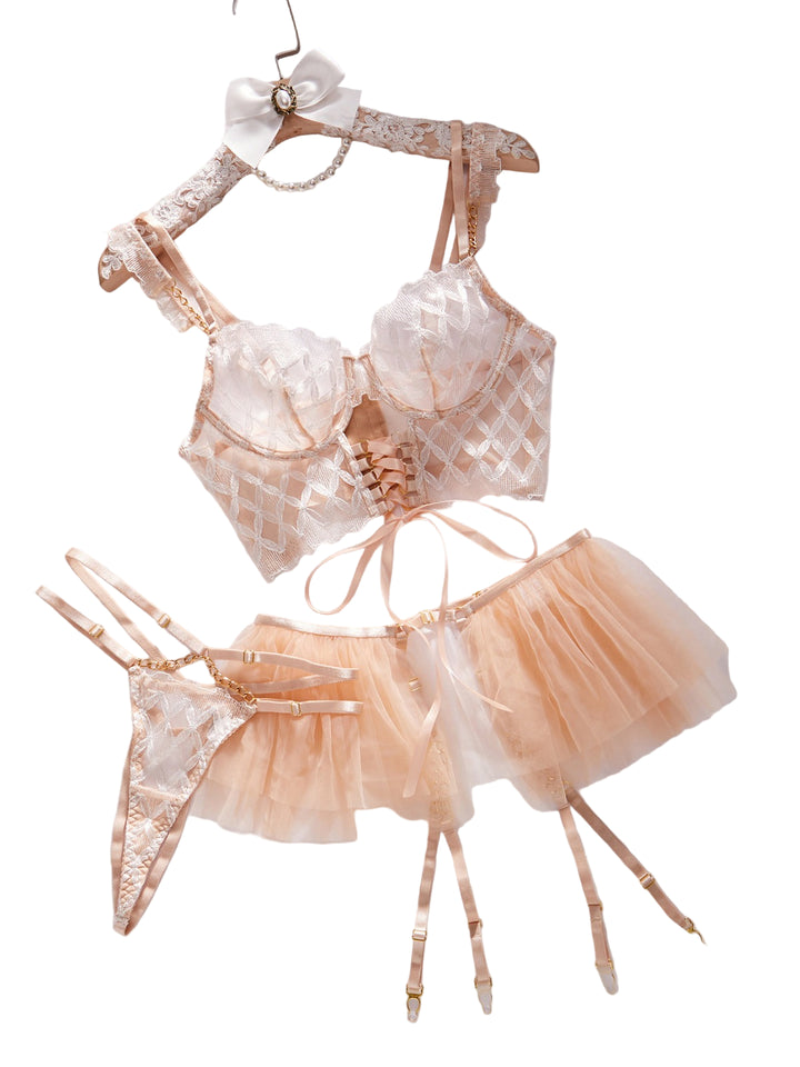 Floriana – Bridal Ruffled Lingerie Set