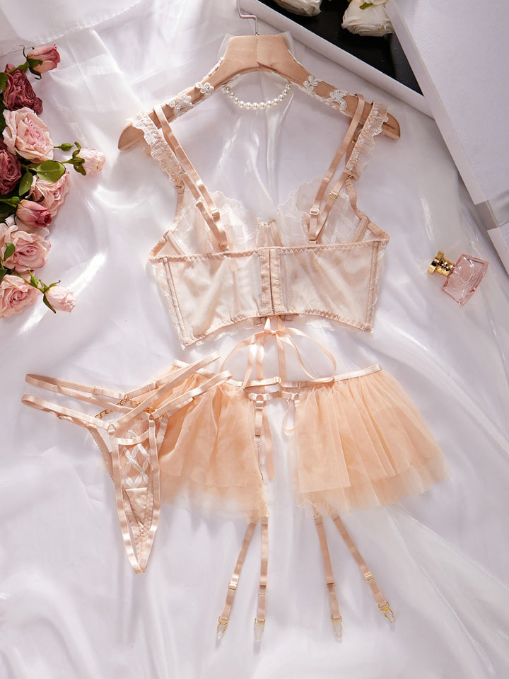 Floriana – Bridal Ruffled Lingerie Set