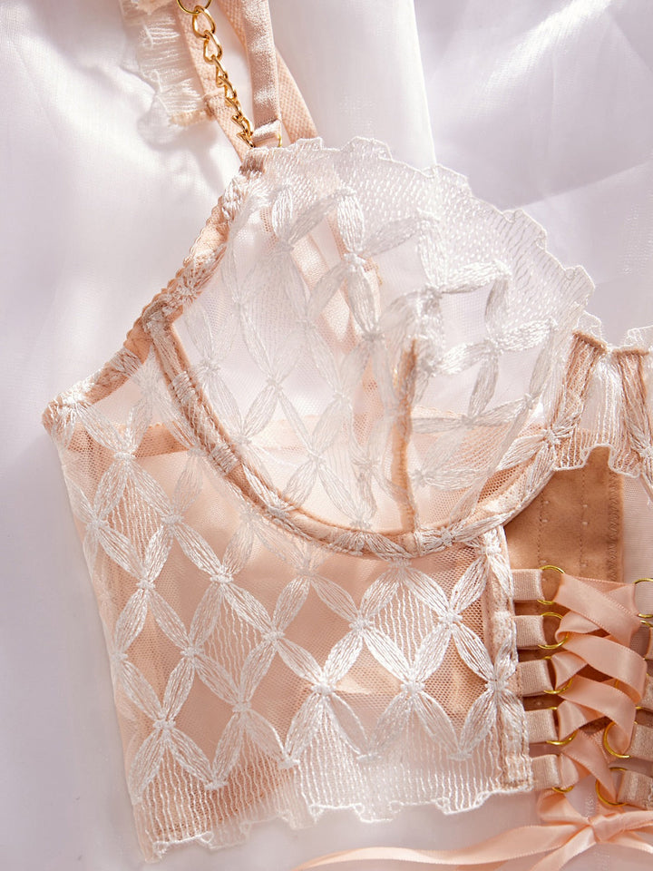Floriana – Bridal Ruffled Lingerie Set