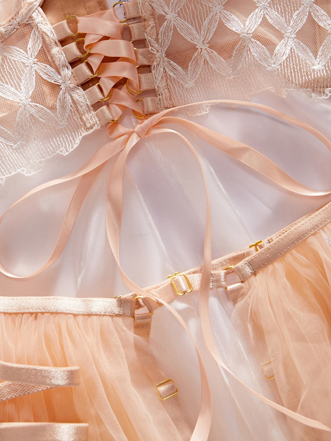 Floriana – Bridal Ruffled Lingerie Set