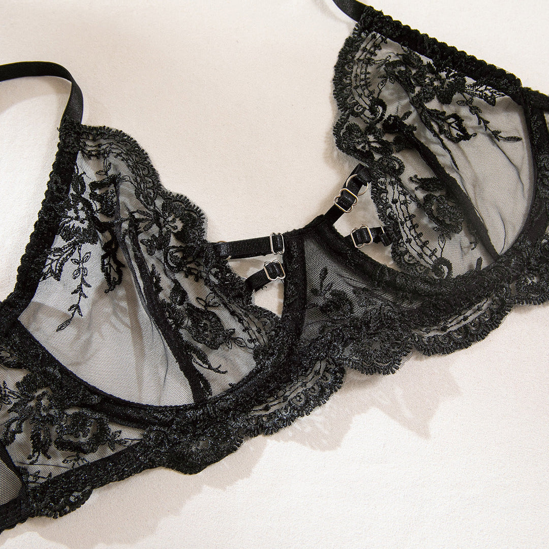Liora – Midnight Bloom Lingerie Set