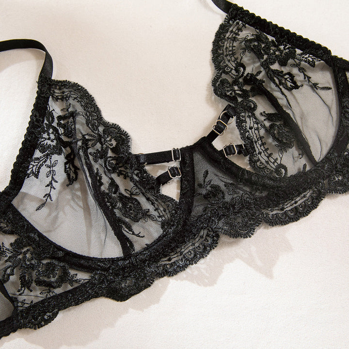 Liora – Midnight Bloom Lingerie Set