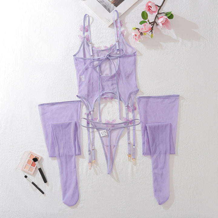 Sylvara – Lavender Butterfly Lingerie Set