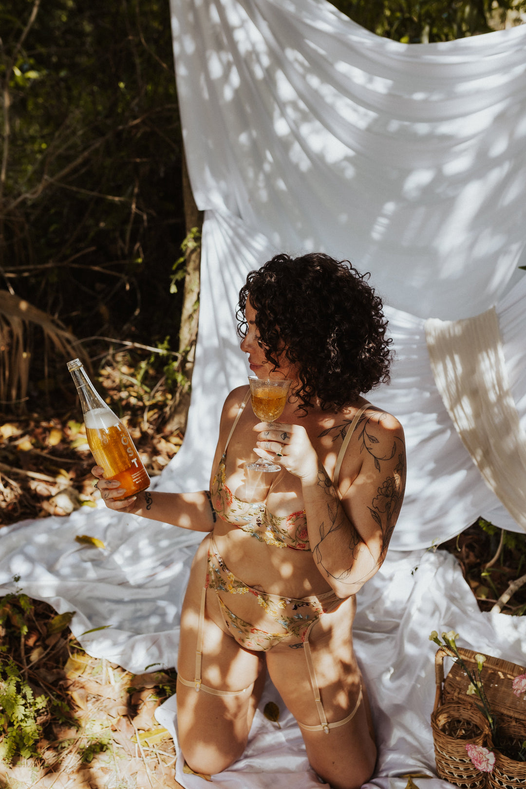 Isabella – Boho Embroidered Lingerie Set
