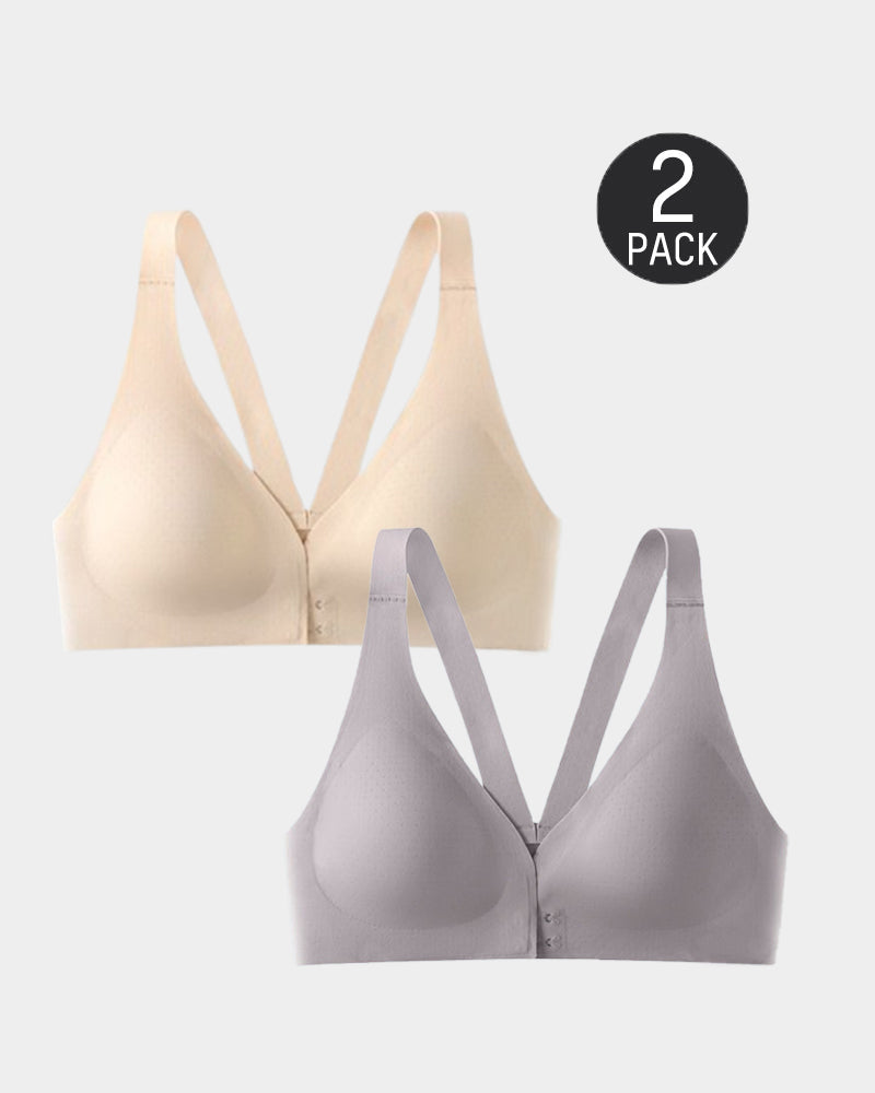 Auralisse – Deep V Front Closure Push-Up Bra