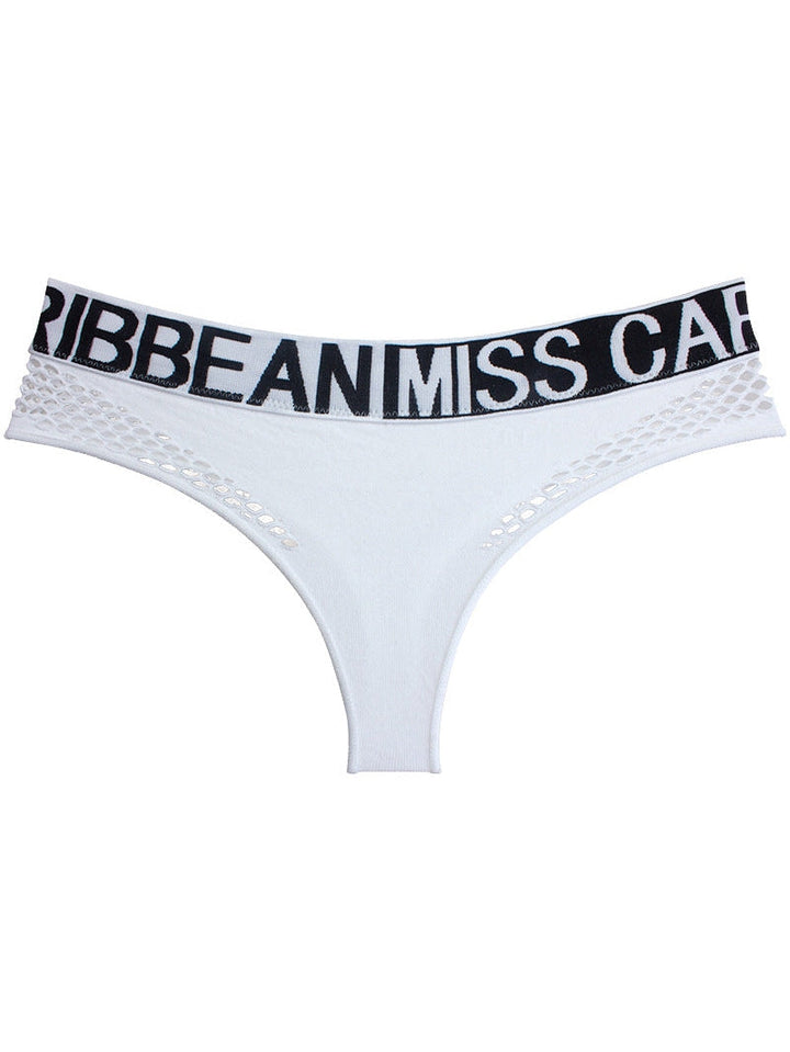 Floravyntra – Letter Print Net Underwear