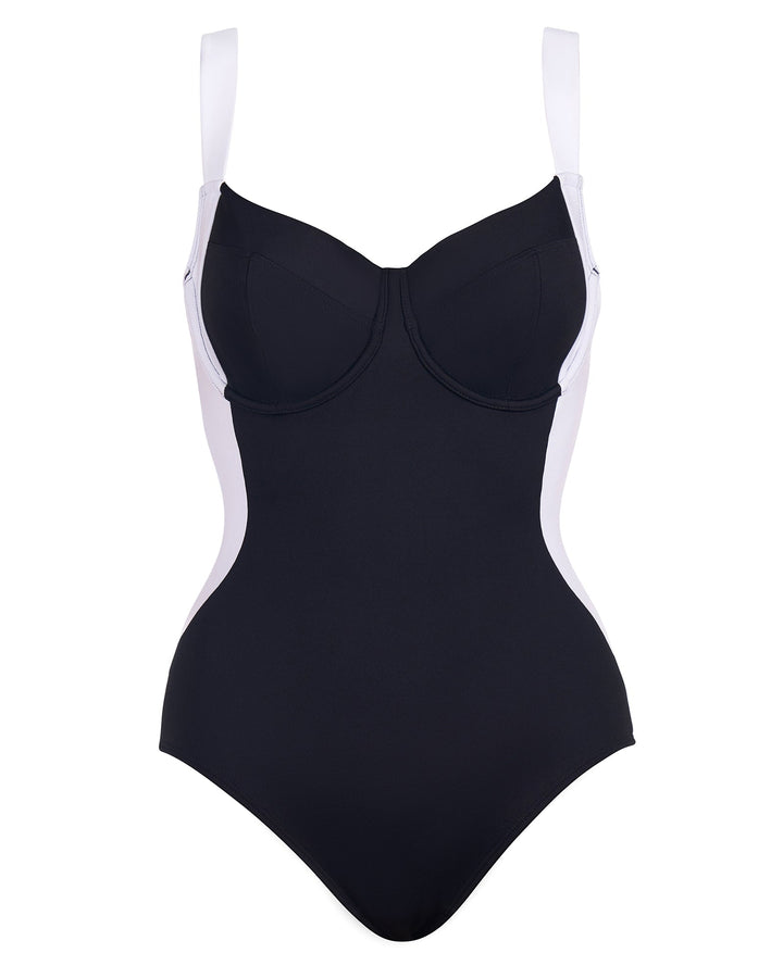 Pamela - Contrast Sculpt One-Piece