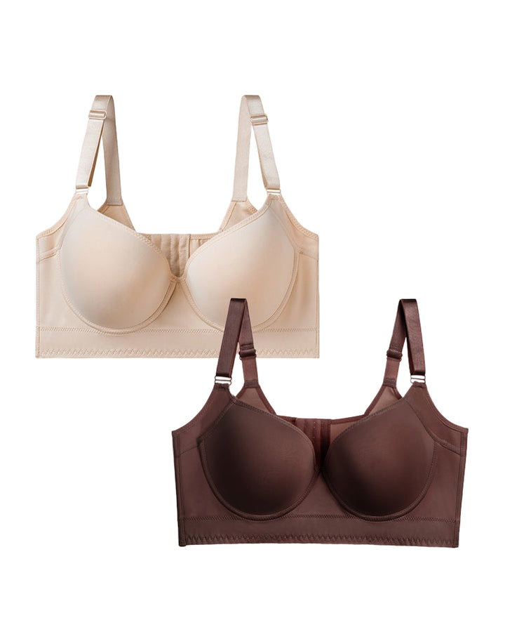 Sylvarenneva – Two-Pack High Compression Push-Up Bras