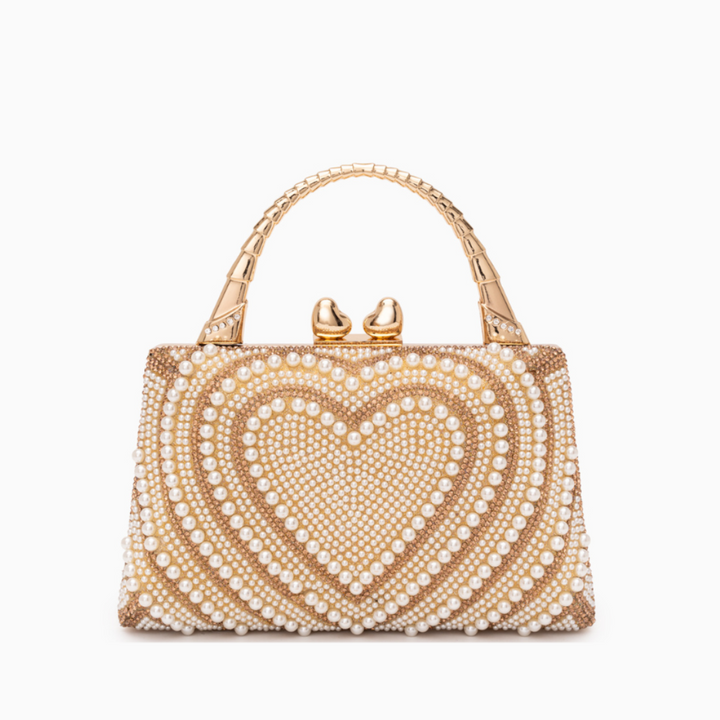 Katy Pearl Heart Handbag