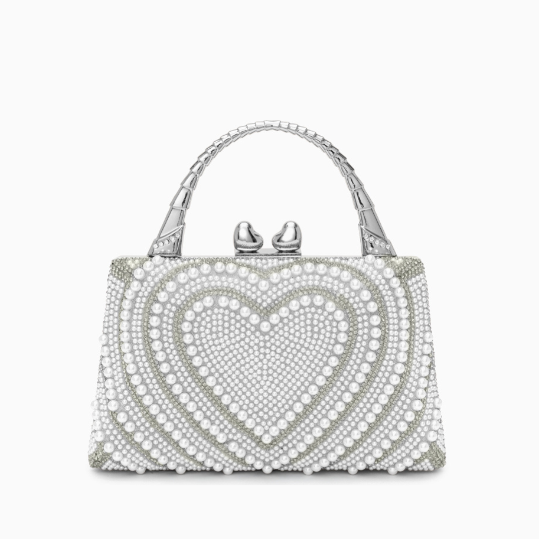 Katy Pearl Heart Handbag
