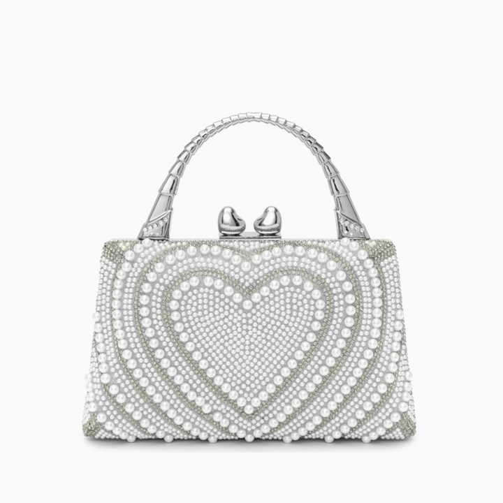 Katy Pearl Heart Handbag